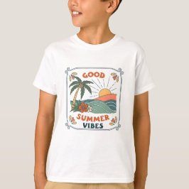 Gute Sommerwoben: Die Retro Beach Escape T-Shirt