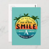 Gute Sommerzeit Postkarte (Vorne/Hinten)