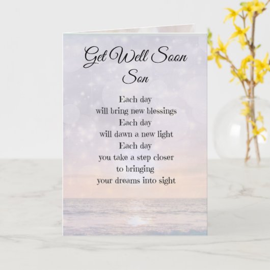 Gute Son-Design Karte (Gelbe Blume)