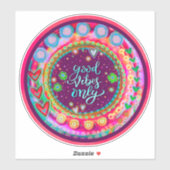 Gute Songs nur Spaß farbenfrohe Trendinspirivität Aufkleber (Blatt)