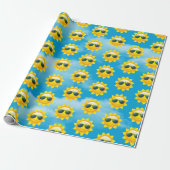 Gute Sonne mit Sonnenbrille Geschenkpapier (Ungerollt)