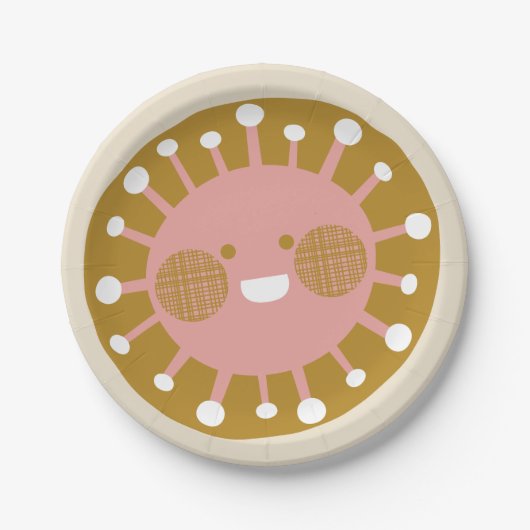 Gute Sonne Pappteller (Vorderseite)