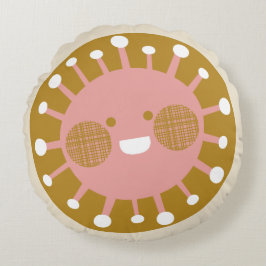 Gute Sonne Rundes Kissen