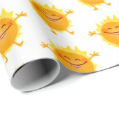 Gute Sonne, Sonnenschein, Sommersonne Geschenkpapier (Rolleneckpunkt)
