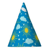 Gute Sonne, Wolken und Sterne Partyhütchen (Rechts)