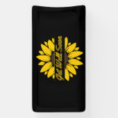 Gute Sonnenblume 2x1 Vinyl Banner (Vertikal)