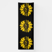 Gute Sonnenblume 4x12 Vinyl Banner (Vertikal)