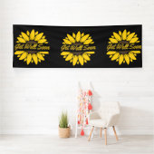Gute Sonnenblume 4x12 Vinyl Banner (Insitu)