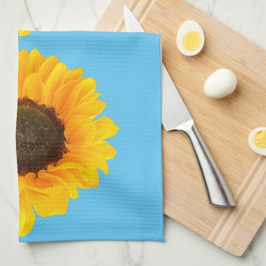 Gute Sonnenblume Geschirrtuch (Viertel Falte)