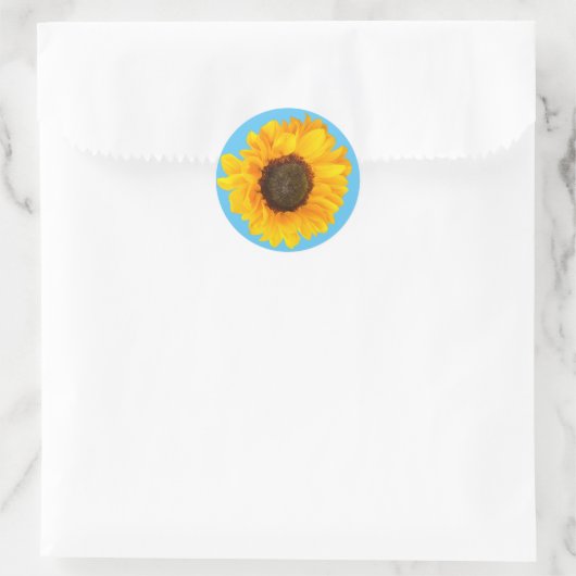 Gute Sonnenblume Runder Aufkleber (Tasche)