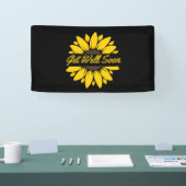 Gute Sonnenblumen 1,6x3 Vinyl Banner (Messe)