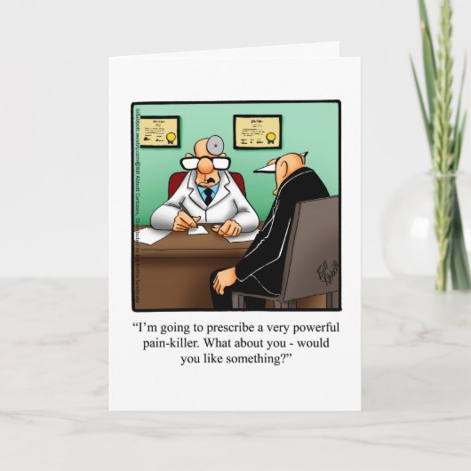 Gute Spaß-Grußkarte Karte (Vorderseite)