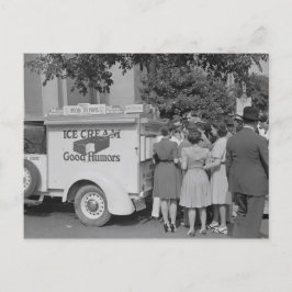 Gute Späße Eiscreme LKW Postkarte