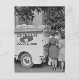 Gute Späße Eiscreme LKW Postkarte