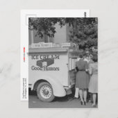 Gute Späße Eiscreme LKW Postkarte (Vorne/Hinten)