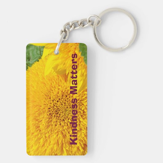 Güte spielt Schlüsselanhänger Sonnenblumen Schlüss (Rückseite)