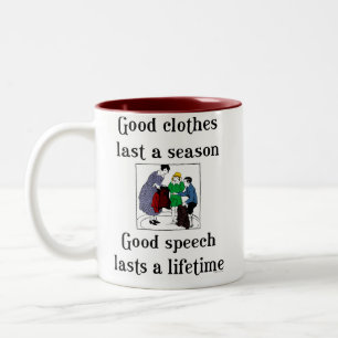 Gute Sprachschule Grammatik Spruch Kaffeetasse