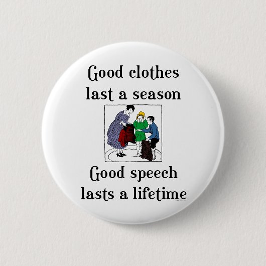 Gute Sprachschule Sprüche Button (Vorderseite)