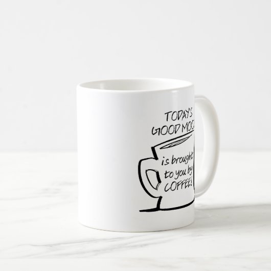 Gute Stimmung Kaffee Funny Mug Kaffeetasse (VorderseiteRechts)