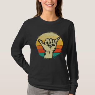 Gute Stimmung Shaka Handzeichen  Surfen  Surfbrett T-Shirt