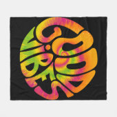 Gute Stimmung zitiert. Gefärbte Krawatte psychedel Fleecedecke (Vorderseite (Horizontal))