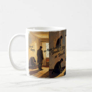 Gute Tage Vergangen Soll ich bleiben oder gehen Ta Kaffeetasse
