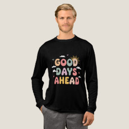 Gute Tage vor - Niedliche Retro-Positiv Tri-Blend Shirt