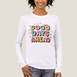 Gute Tage vor - Niedliches Retro-positives Zitat Tri-Blend Shirt