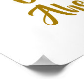 Gute Tage vor uns Poster (Ecke)