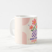 Gute Tage Voraus Blumen-Tasse Kaffeetasse (Vorderseite Links)