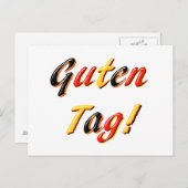 Gute Tagespostkarte Postkarte (Vorne/Hinten)