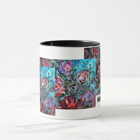 Gute Tasse mit Rose (Zentrum)