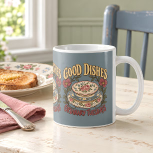 Gute Teller an gewöhnlichen Dienstagen Blumengesch Kaffeetasse