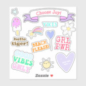 Gute Tiere nur - VSCO Girls Aufkleber (Blatt)