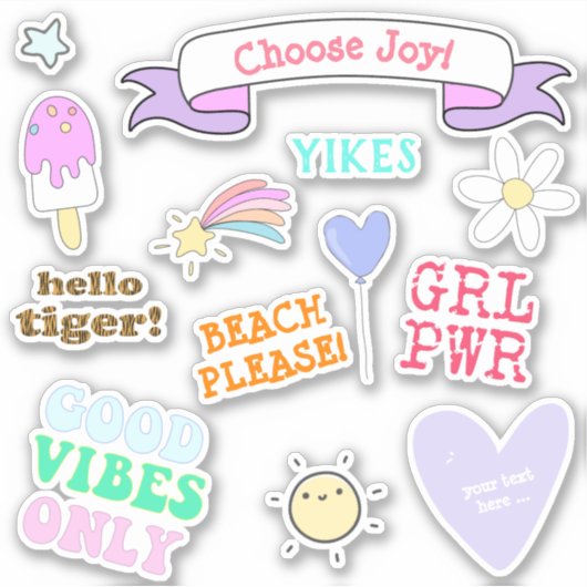 Gute Tiere nur - VSCO Girls Aufkleber (Vorderseite)