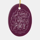 Gute Tipps für Komfort und Lila Foto Keramik Ornament (Vorne)