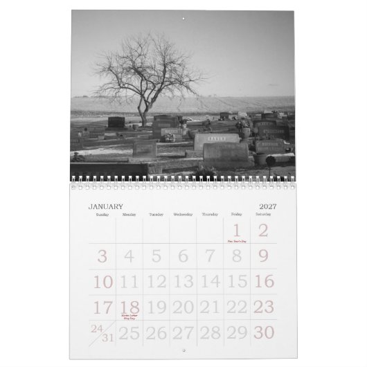 Gute Trauer, Ruhm! Kalender 2011 (Jan 2027)