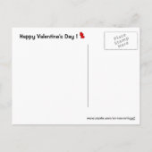 Gute Trauer Valentinstag Postkarte (Rückseite)