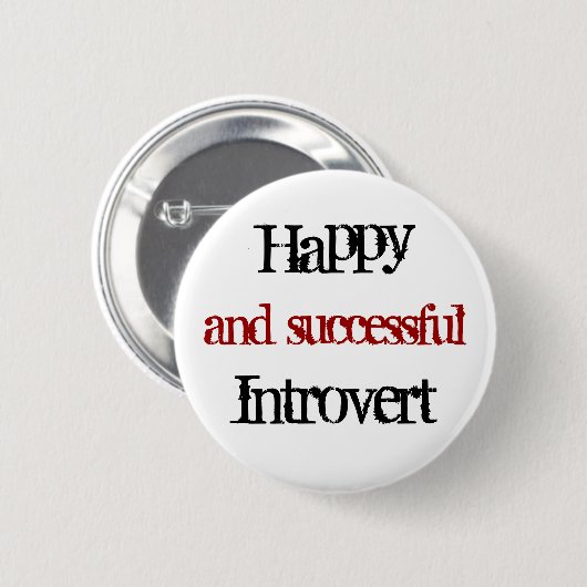Gute und erfolgreiche Introvertierung Button (Vorne & Hinten)