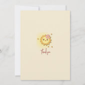 Gute und fröhliche Dankeskarte (Rückseite)