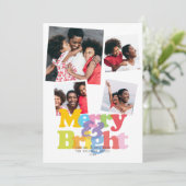 Gute und helle Familie 4 Fotocollage Weihnachten (Stehend Vorderseite)