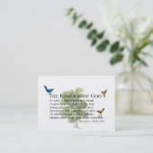 Güte-und Königreich-Flüstern Visitenkarte (Stehend Vorderseite)