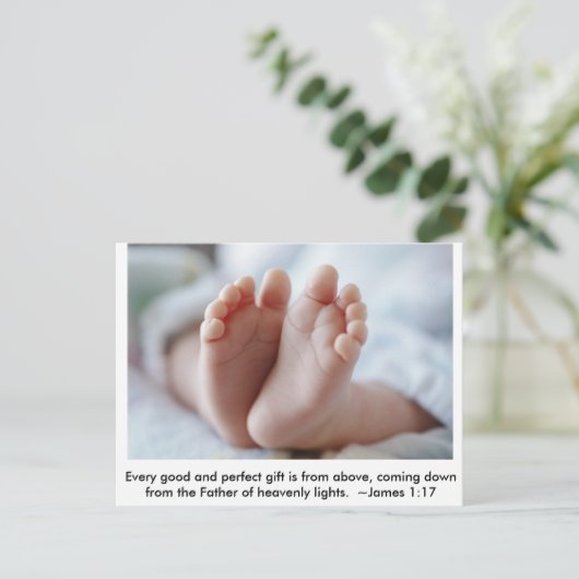 Gute und perfekte Geschenke ~ Schwangerschaftsankü Ankündigungspostkarte (Stehend Vorderseite)