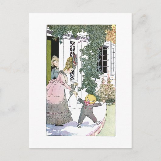 Gute und schlechte Besucher Postkarte (Vorderseite)