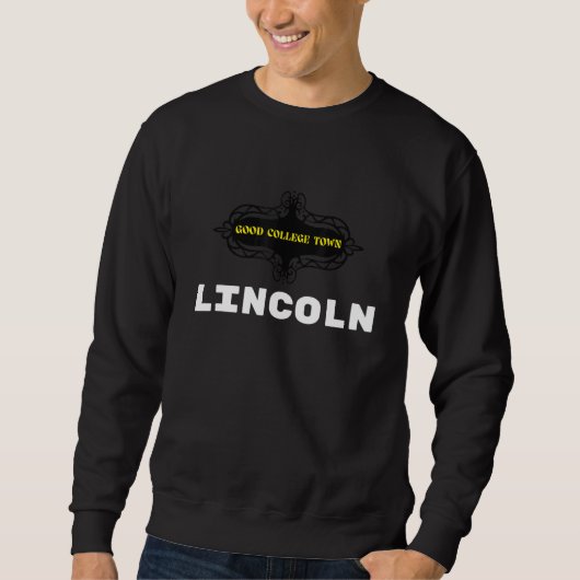 Gute Uni Stadt Lincoln Sweatshirt (Vorderseite)