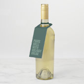 Gute Unterhaltung mit lustigen Urlaubslehrern Flaschenanhänger (Angewinkelt)