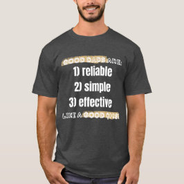 Gute Väter, gutes QMS, dunkler T - Shirt