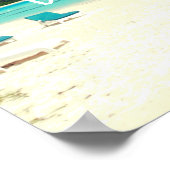 GUTE VIBEN NUR Tropische Typografie Poster (Ecke)