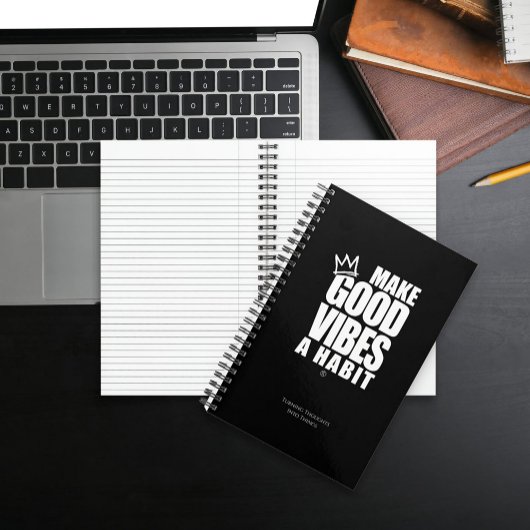 GUTE VIBEN ZU EINEM HABIT MACHEN | SpiralNotebook Notizblock