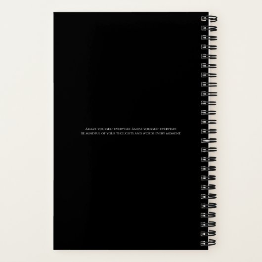 GUTE VIBEN ZU EINEM HABIT MACHEN | SpiralNotebook Notizblock (Rückseite)